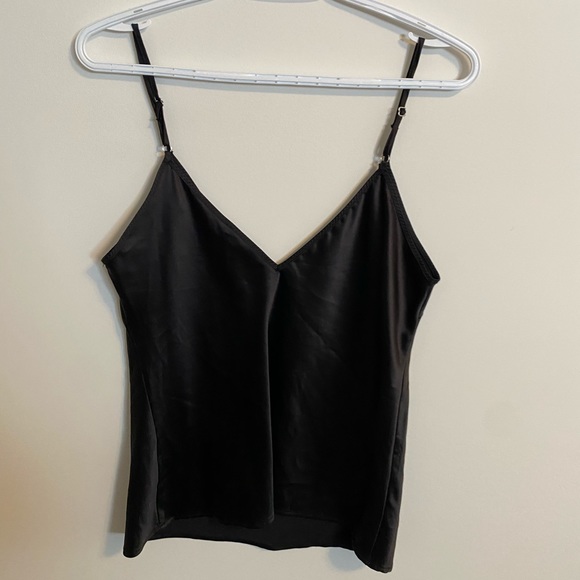 Black Shiny Tank Top - Picture 2 of 3
